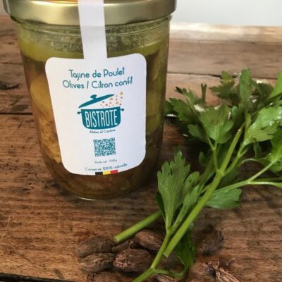 Tajine Poulet/Olives vertes/Citron confit