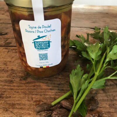 Tajine Poulet/Raisins/Pois chiches